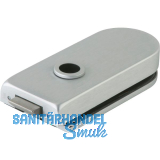 Schloss Studio Rondo unversperrbar, Glas 8 mm, silber eloxiert (10.201)