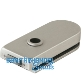 Schloss Studio Rondo unversperrbar, Glas 8 mm, Edelstahl-Effekt (10.201)