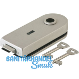 Schloss Studio Rondo BB m. 2 Schl�sseln, Glas 8 mm, Edelstahl-Effekt (10.203)