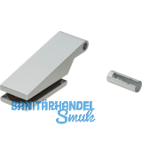 DORMA-Glas Bandoberteil mit H�lse Studio Classic 10.021, silber eloxiert