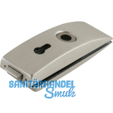 Schloss Studio Arcos PZ mit Wechsel, Glas 8 mm, Edelstahl-Effekt (24.202)