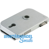 Schloss JUNIOR OFFICE PZ mit Wechsel, links, silber eloxiert (11.260)