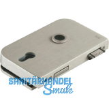 Schloss JUNIOR OFFICE PZ mit Wechsel, links, Edelstahl-Effekt (11.260)