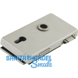 Schloss JUNIOR OFFICE CLASSIC PZ mit Wechsel, links,Edelstahl Effekt(11.280)