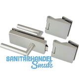 Beschlagsgarnitur Classic, unversperrbar, Aluminium Edelstahl-Effekt