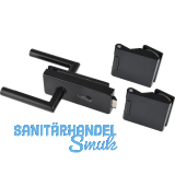 Beschlagsgarnitur Classic PZ, Aluminium schwarz RAL 9005