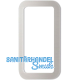 Muschelgriff eckig 120x65mm, selbstklebend, Aluminium silber eloxiert