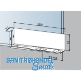 DORMA-Glas Unterer Eckbeschlag PT 10, Glas 10 mm, silber eloxiert (03.100)