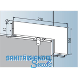 Winkeloberlichtbeschlag PT 40 mit Zapfen � 15 mm, 10 mm, Edelstahl (03.140)