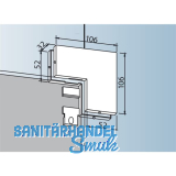 Winkelverbindung PT 60, Glas 10 mm, Edelstahl (03.150)