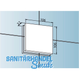 DORMA-Glas Verbindungsbeschlag PT 80, Glas 10 mm, silber eloxiert (03.170)
