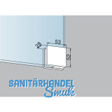 DORMA-Glas Eckhalterung PT 91, silber eloxiert