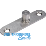 DORMA-Glas Zapfen PT 24, � 15 mm m. Anschraublasche, Edelstahl (01.123)