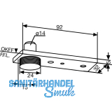 Bodenlager 01.106, Edelstahl
