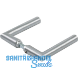 DORMA-Glas Dr�ckerpaar 10.328, L-Form, 8 mm, silber eloxiert