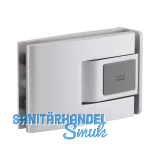Pendelt�rbeschlag Tensor Glas-Zarge, Feststellpunkt 90�, Alu silber eloxiert