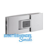 Pendelt�rbeschlag Tensor Glas-Glas, Feststellpunkt 90�,Aluminium silber eloxiert