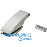 DORMA-Glas T�rband Fl�gelteil Studio Arcos 24.230, Glas 8 mm, silber eloxiert