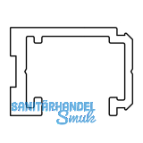 HAUTAU ATRIUM F�hrungsschiene, L=6070 mm, Aluminium Silber eloxiert