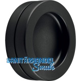 Schiebet�rmuschelpaar selbstklebend, � 65mm, Aluminium schwarz matt