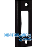 Winkelschlie�blech 10.401, Falztiefe 24 mm, Aluminium schwarz matt