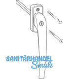 HAUTAU ATRIUM HKS Drehgriff 201 EG-S, Einlassgetriebe sperrbar, silber eloxiert