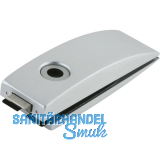 Schloss Studio Arcos unversperrbar, Glas 8 mm, silber eloxiert (24.201)