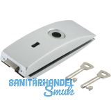 Schloss Studio Arcos BB m. 2 Schl�sseln, Glas 8 mm, silber eloxiert (24.203)