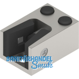 HELM Anschlagpuffer unten Glas 8-12,76 mm Edelstahl-Effekt