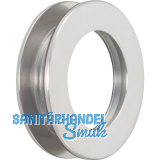 KWS Schiebet�rmuschelpaar 5255 mit Griffloch, �65mm, Aluminium silber eloxiert