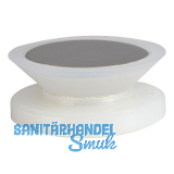 Glaspunkthalter Mini, 20 mm,6 - 8 mm Glas,Kunststoff transparent/Kappe Edelstahl