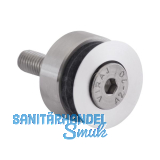 Glaspunkthalter Senk 30, 8 - 20 mm Glas, Edelstahl/Aluminium