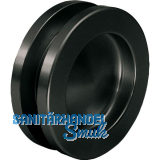 Muschelgriffpaar rund � 65mm, f�r TS 8-10 / 38-45mm, Aluminium schwarz matt