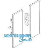 DORMA-Glas Muto 80 Abdeckkappen Seitenteilprofil Aluminium silber eloxiert