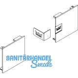 DORMA-Glas Muto 150 Abdeckkappen Wand-/Deckenmontage Edelstahl-Effekt