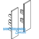 DORMA-Glas Muto 150 Abdeckkappen Seitenteilprofil Aluminium silber eloxiert