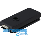 Schloss Studio Classic unversperrbar, Glas 8 mm, Alu schwarz RAL 9005 (10.002)