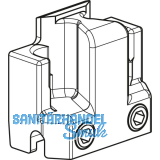 GU-966/200 Steuerteil, Zinkdruckguss silberf�rbig