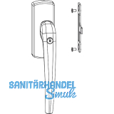 MACO SKB-Z Drehgriff sperrbar f�r Aufsatzgetriebe, links, Alu bronze eloxiert