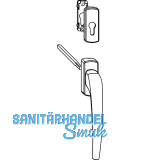 MACO SKB-Z Drehgriff innen f�r PZ, VK 8x112 mm, Aluminium bronze eloxiert