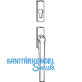 MACO SKB-Z Drehgriff au�en f�r PZ, VK 8 mm, Aluminium wei� beschichtet