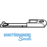 GU Schlie�platte, Eurofalz 18x8mm, Falzluft 12 mm, 9V, Zink silber