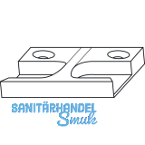 GU-966 mZ Schlie�platte, Schema C, neben Stulp schraubbar, Sonder, Zink silber