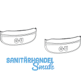 GU-966 PSK oZ Grundkarton Scheren-Abdeckkappe, wei�