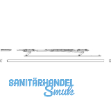 MACO PAS Gleitscheren-Set, Abdeckschiene 13 mm, braun, FFB 750-900 mm, links