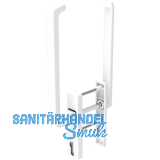 GU-966 PSK mZ Drehgriffgarnitur DIRIGENT innen/au�en flach, mit PZ, wei�