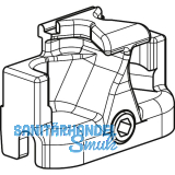 GU-966/150 Steuerteil, Zinkdruckguss silberf�rbig