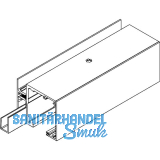 DORMA-Glas Muto 80/150 F�llprofil auf Ma� Edelstahl-Effekt