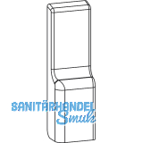 GU-966/200 Abdeckkappe f�r Laufwagen links, Kunststoff silber