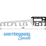 Balkont�rschwelle EIFEL TB-100, 6000 mm, silber eloxiert/schwarz